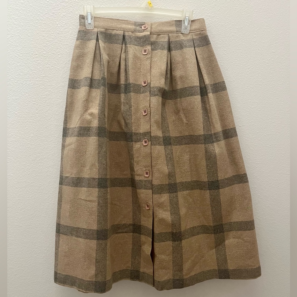 Vintage Chibaro women’s plaid skirt